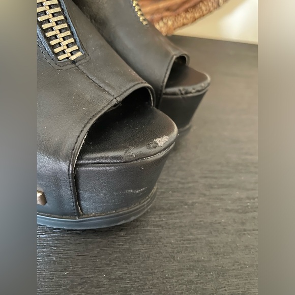 REAL LEATHER  ankle boots with zipper. PELASE READ THE DESCRIPTION. - Picture 10 of 11